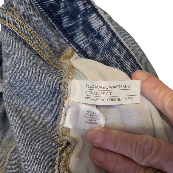 Lane Bryant Mid-rise Boyfriend Capri EUC - Picture 3 of 8